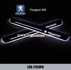 China Peugeot 408 car Led lights Moving door sill light Welcome Pedal sale supplier