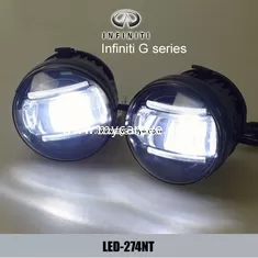 China Infiniti G series car front fog led lights car parts daytime running DRL supplier