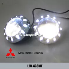 China Mitsubishi Proudia car front fog lamp assembly daytime running lights LED DRL supplier