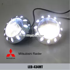 China Mitsubishi Raider classic car fog light upgrade with daytime running light DRL supplier