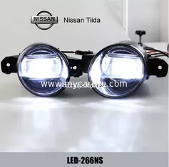 China Nissan Tiida car front fog lamp assembly LED daytime running lights drl supplier