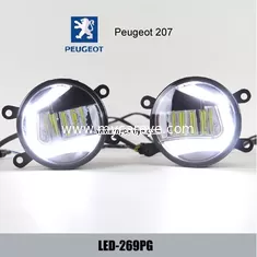 China Peugeot 207 front fog lamp LED daytime running lights driving daylight supplier