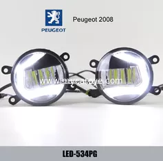 China Peugeot 2008 front fog lamp LED symbol daytime running lights DRL kits supplier