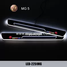 China MG 5 Car accessory stainless steel scuff plate door sill LED light supplier