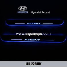 China Hyundai Accent LED lights side step car door sill led light pedal scuff supplier
