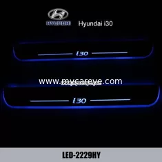 China Hyundai i30 LED lights side step car door sill led light auto pedal scuff supplier