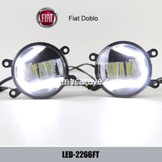 China Fiat Doblo car front fog light DRL LED daytime driving lights upgrade supplier