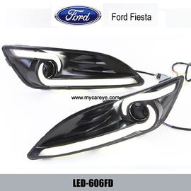 Ford Fiesta DRL LED daylight driving Lights guide turn signal for cars supplier