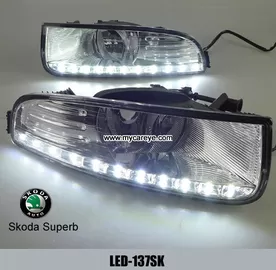 Skoda Superb DRL LED Daytime driving Lights autobody parts daylight supplier