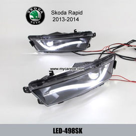 Skoda Rapid DRL LED light guide Daytime driving Lights foglight daylight supplier