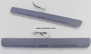 Jeep Grand Cherokee Scuff Plate LED Light Bar Car Door Scuff Plate supplier