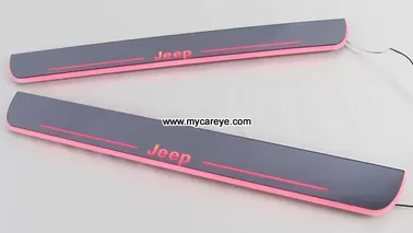 Jeep Grand Cherokee Scuff Plate LED Light Bar Car Door Scuff Plate supplier