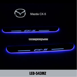 Mazda CX-5 car side step sill door moving scuff plate LED Lights for sale supplier