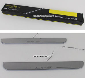 Mazda CX-5 car side step sill door moving scuff plate LED Lights for sale supplier