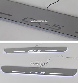 Mazda CX-5 car side step sill door moving scuff plate LED Lights for sale supplier