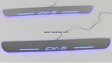 Mazda CX-5 car side step sill door moving scuff plate LED Lights for sale supplier