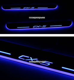 Mazda CX-5 car side step sill door moving scuff plate LED Lights for sale supplier