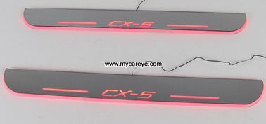 Mazda CX-5 car side step sill door moving scuff plate LED Lights for sale supplier