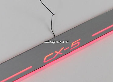 Mazda CX-5 car side step sill door moving scuff plate LED Lights for sale supplier