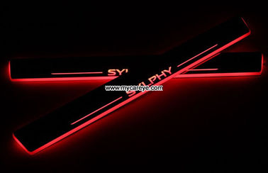 Nissan Sylphy custom car door welcome LED Lights wholesale auto sill pedal supplier