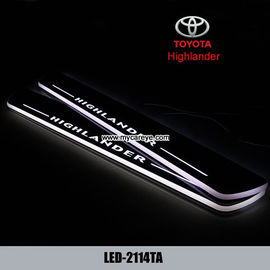 Toyota Highlander car door welcome lights LED Moving Door sill Scuff for sale supplier