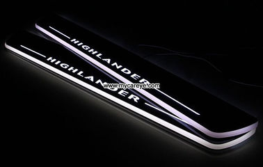 Toyota Highlander car door welcome lights LED Moving Door sill Scuff for sale supplier