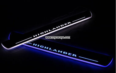 Toyota Highlander car door welcome lights LED Moving Door sill Scuff for sale supplier