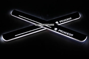 Peugeot 308 Car accessory moving door scuff LED Pedal Lights for sale supplier