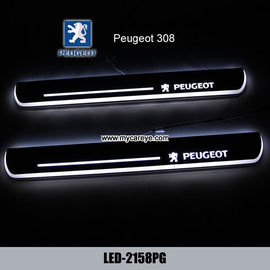 Peugeot 308 Car accessory moving door scuff LED Pedal Lights for sale supplier