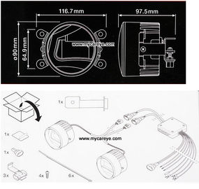 Buy Suzuki APV front fog lamp LED DRL daytime running lights ring kits supplier