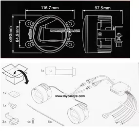 Fiat Doblo car front fog light DRL LED daytime driving lights upgrade supplier