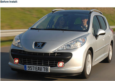 Peugeot 207 front fog lamp LED daytime running lights driving daylight supplier