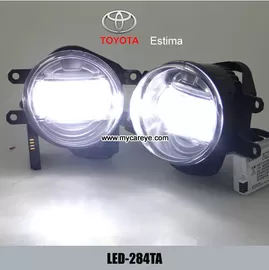 TOYOTA Estima auto front fog light LED DRL daytime driving lights upgrade supplier