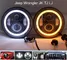 Hi-Lo Beam Projector LED Fog Headlight H4 Socket for Jeep Wrangler JK TJ LJ supplier