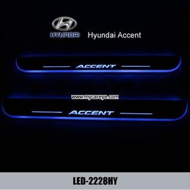 Hyundai Accent LED lights side step car door sill led light pedal scuff supplier